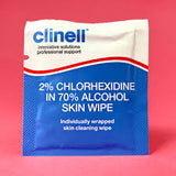 Clinell 2% Chlorhexidine in 70% Alcohol Skin Wipes (Ref: CA2CSKIN)