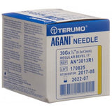 Terumo Agani Hypodermic Needle Yellow 30G x 13mm - Box of 100 (Ref: 3013R1)