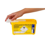 Sharpsguard Yellow Lid Container 1 Litre (Ref: DD477YL)